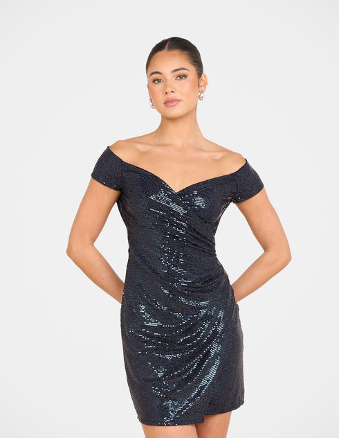 Nat Off Shoulder Mini Dress